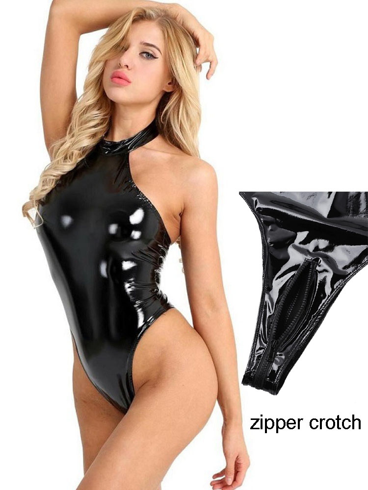 Body Jewelry Waterproof - Baju renang punggung terbuka Halter S-4XL