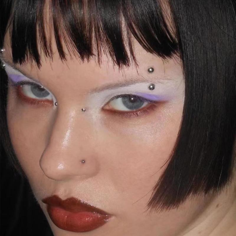 Body Jewelry Waterproof - 321 Buah Stiker Kancing Bibir Tanpa