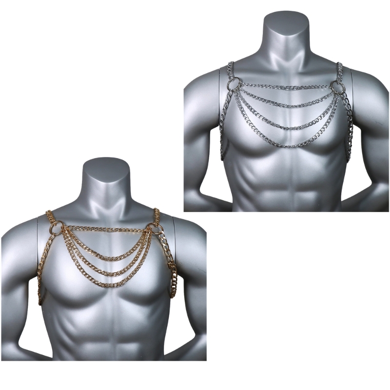 Body Jewelry Harness - Perhiasan Rantai Dada Tubuh Logam Seksi