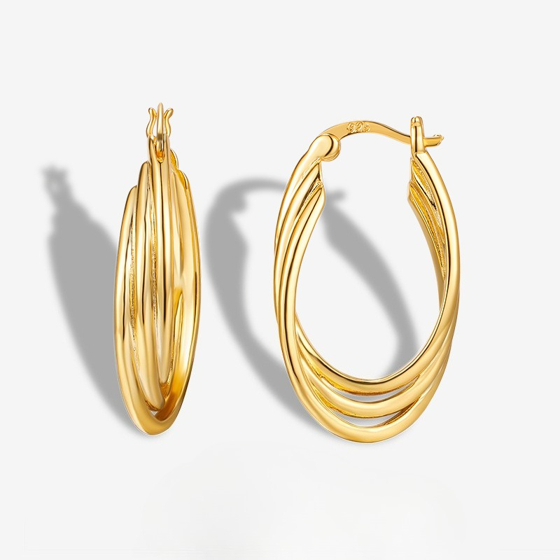 Body Jewelry High End - Anting Perak S925 Baru dengan Nuansa