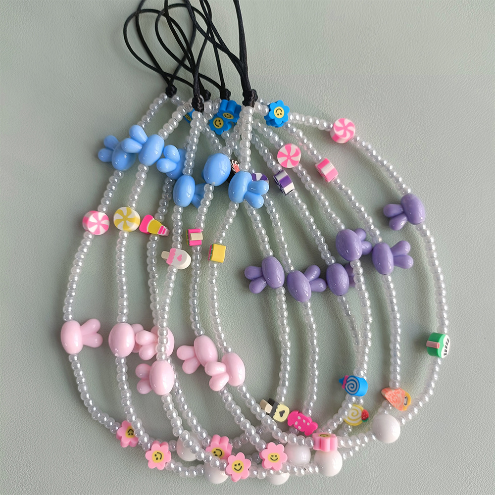 Body Jewelry Y2K - HERLOOK tali gantungan ponsel hewan kelinci,