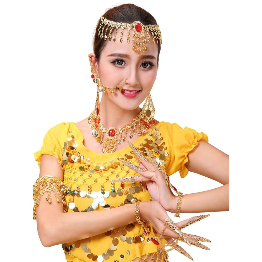 Body Jewelry Indian - Rantai Kepala Payet Gaya Bohemian Desain