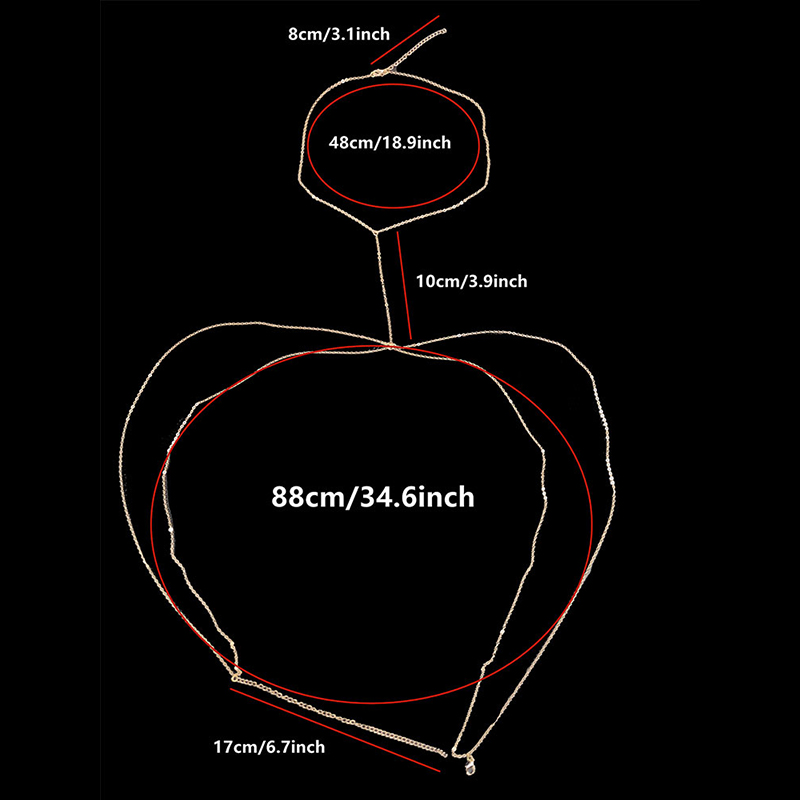 Perhiasan Tubuh rantai dada se - Body Jewelry Harness ulasan dan harga