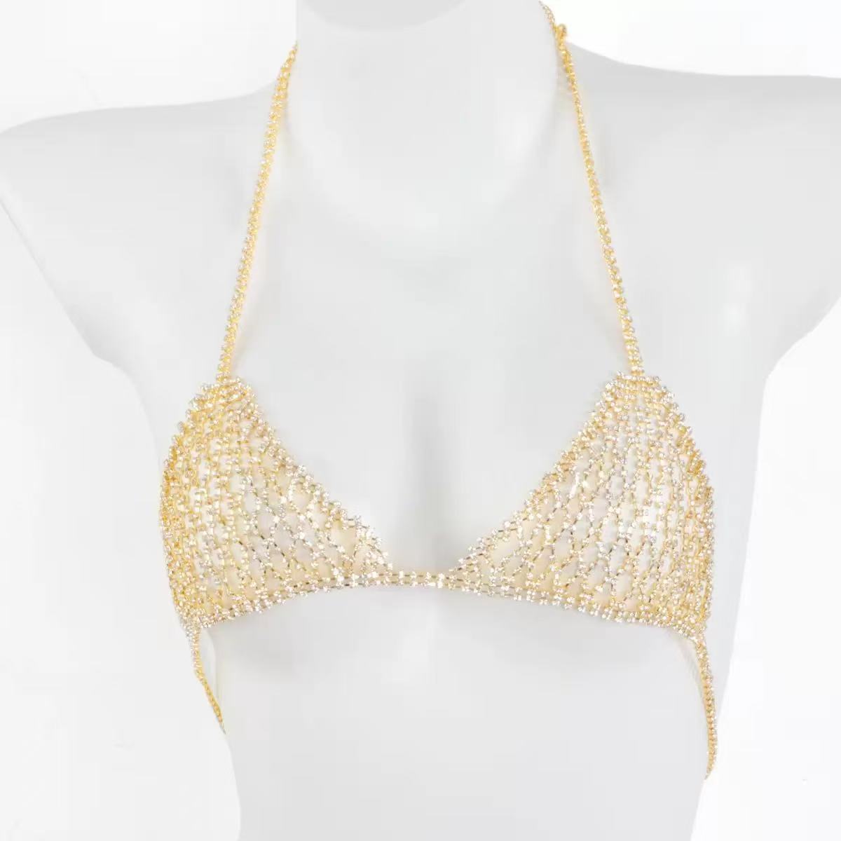 1 rantai dada berbahan jaring  - Body Jewelry Chest ulasan dan harga