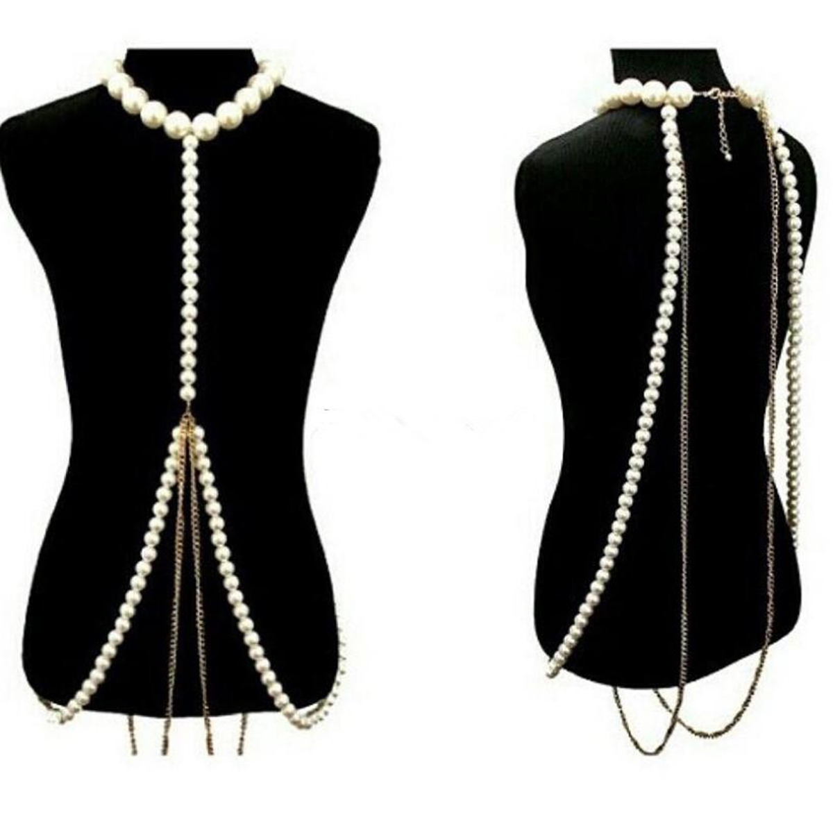 Rantai Tubuh Mutiara Emas Mewa - Body Jewelry High End ulasan dan harga