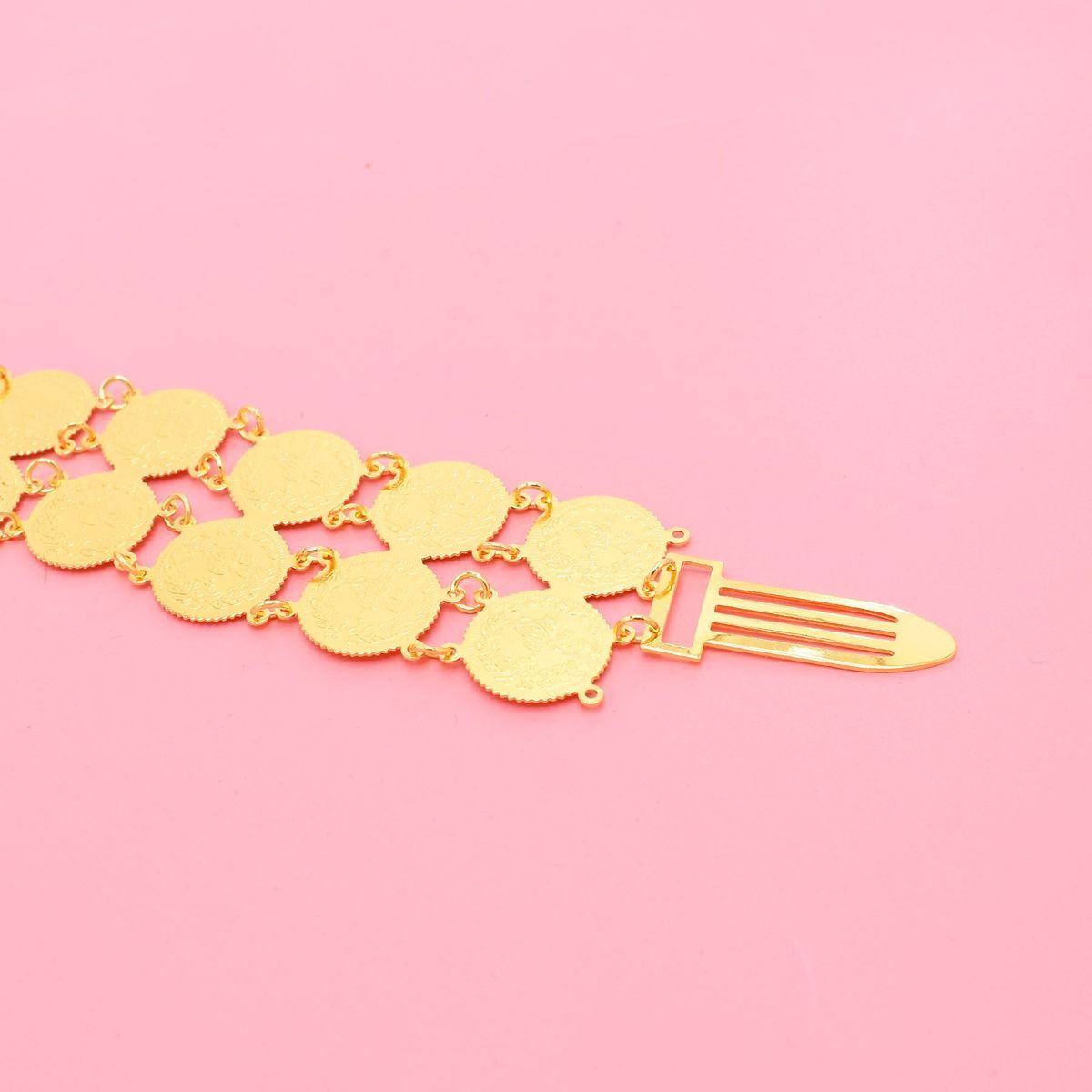 Sabuk Berlapis Emas 24K Kelas  - Body Jewelry Dubai ulasan dan harga