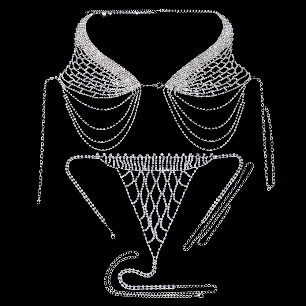 Stonefans pakaian dalam rumbai - Body Jewelry Harness ulasan dan harga