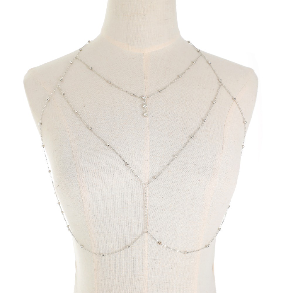 Kalung Perhiasan Tubuh Rantai  - Body Jewelry Harness ulasan dan harga