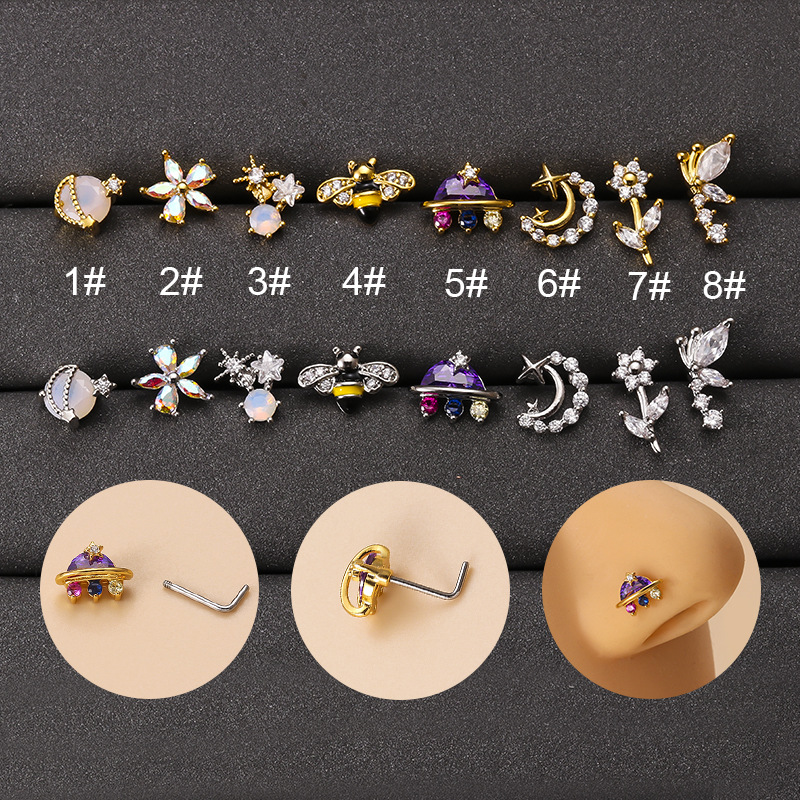 20G mode 316L baja nirkarat be - Body Jewelry Indian ulasan dan harga