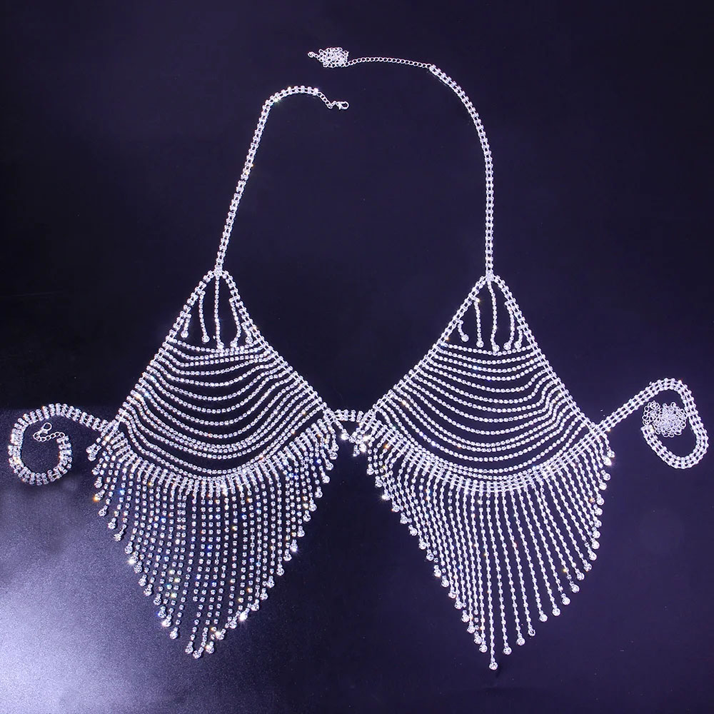 Bra rantai tubuh rumbai berlia - Body Jewelry Harness ulasan dan harga
