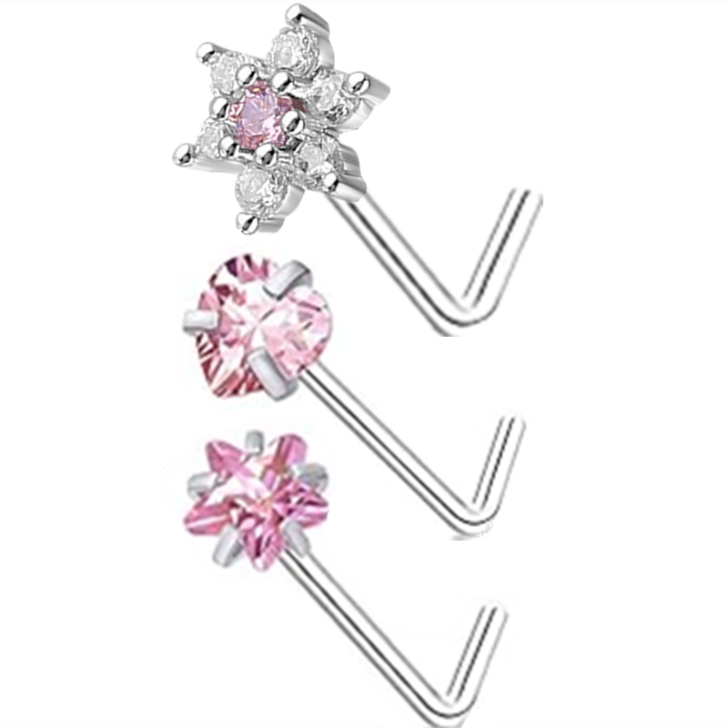 3 Buah Set Kancing Tindik Hidu - Body Jewelry Indian ulasan dan harga