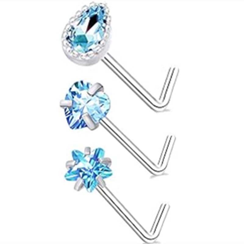 3 Buah Set Kancing Tindik Hidu - Body Jewelry Indian ulasan dan harga