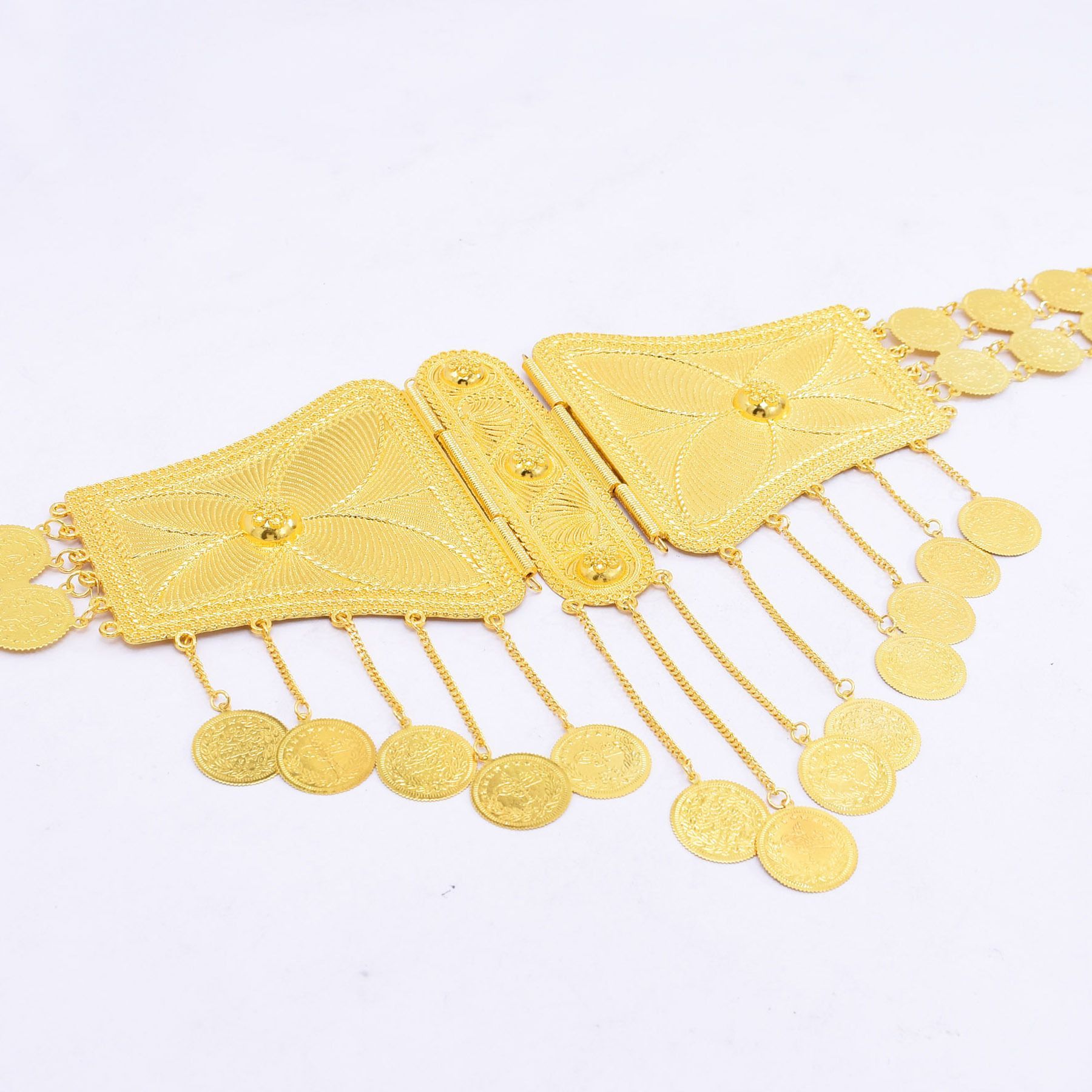 Popodion baru Dubai 24K sabuk  - Body Jewelry Dubai ulasan dan harga