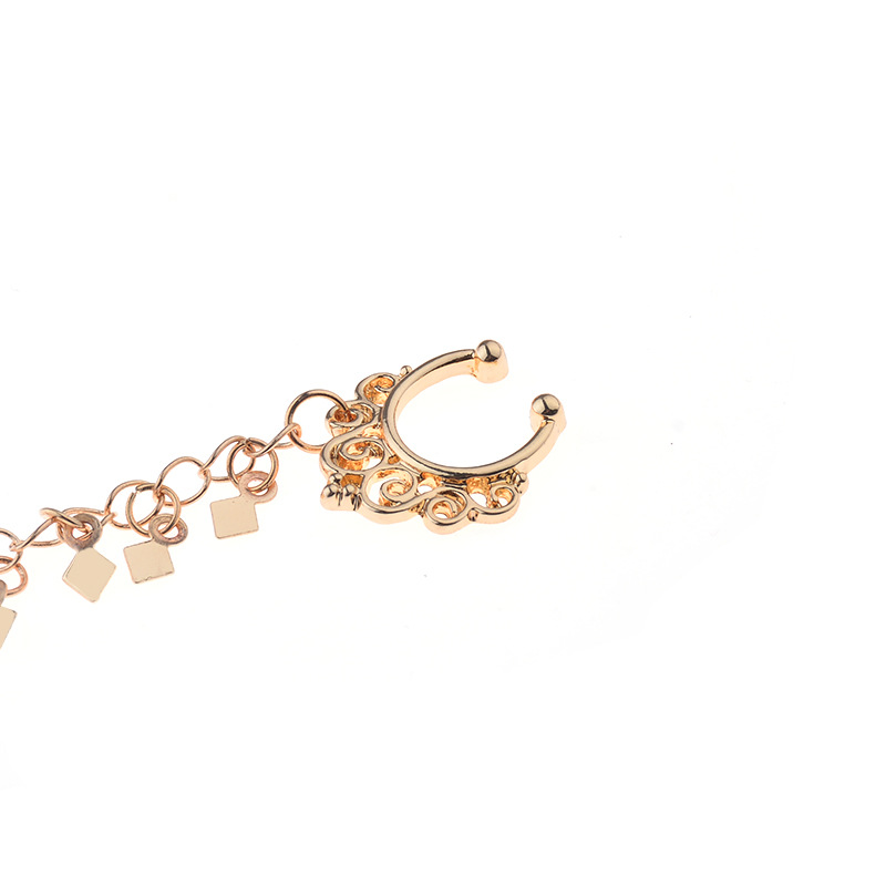 Cincin Hidung Rantai Gantung D - Body Jewelry Indian ulasan dan harga