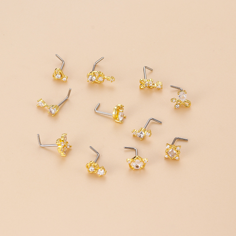 1 Buah 20G 316L Cincin Hidung  - Body Jewelry Indian ulasan dan harga