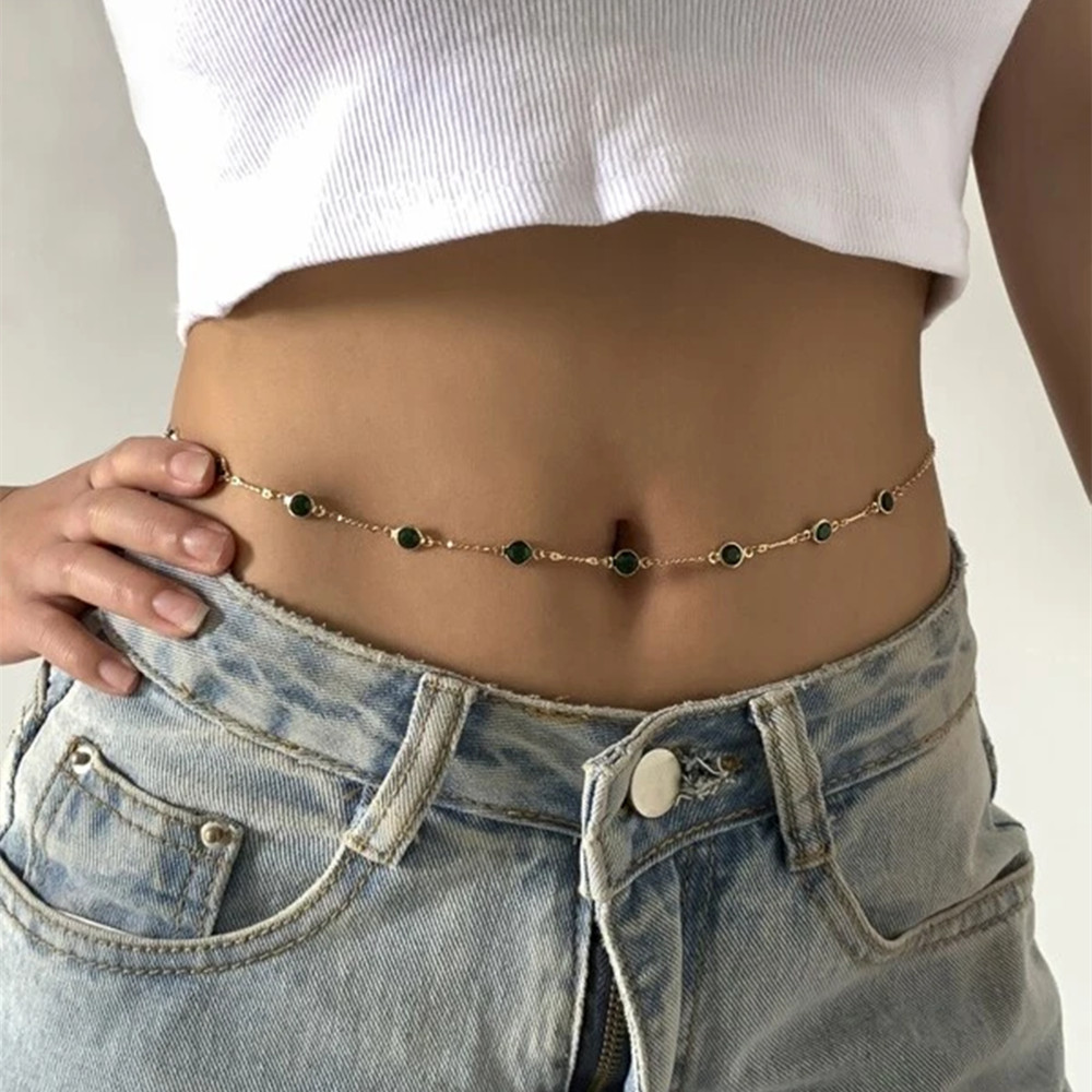 Rantai Perut Estetika Antik Mo - Body Jewelry Y2K ulasan dan harga