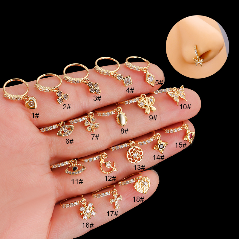 Cincin Hidung Baja Tahan Karat - Body Jewelry Indian ulasan dan harga